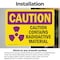Signmission Radiation & Laser Sign, 5 in H x 7 in W, Vinyl Decal, Rectangle OS-2PACK-CR-D-57-L-10163 - alternate 2